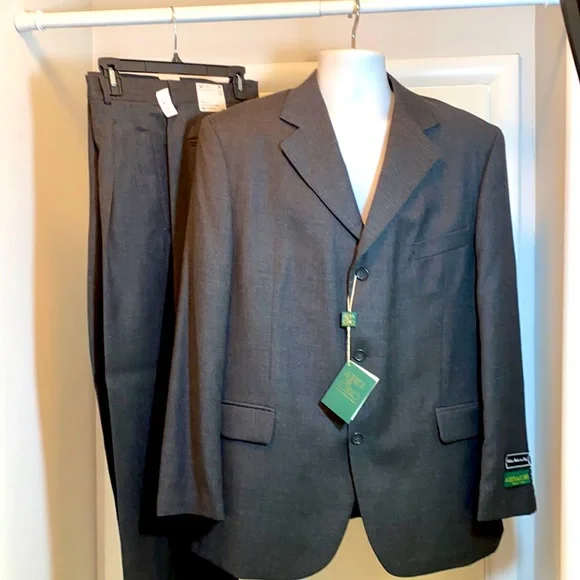 Andrea da Cossato Wool Suit 44 Reg 38” waist - Picture 2 of 16